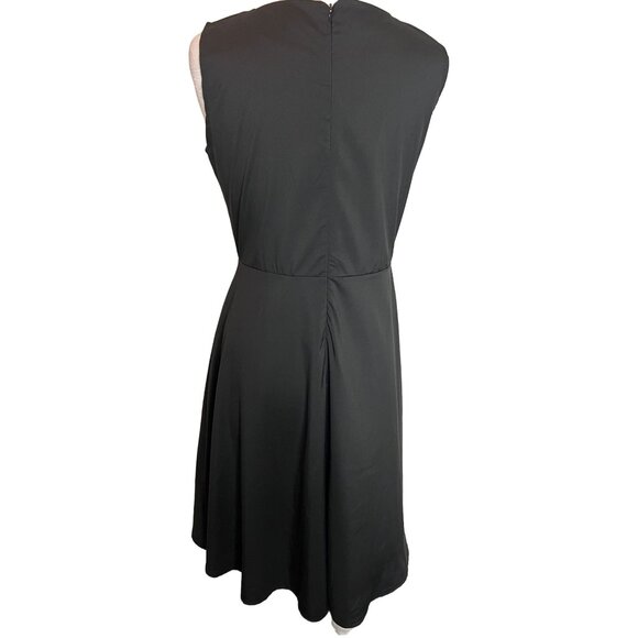 New Light Fashion black midi A Style Dress. Large (by measurements) - Picture 4 of 10